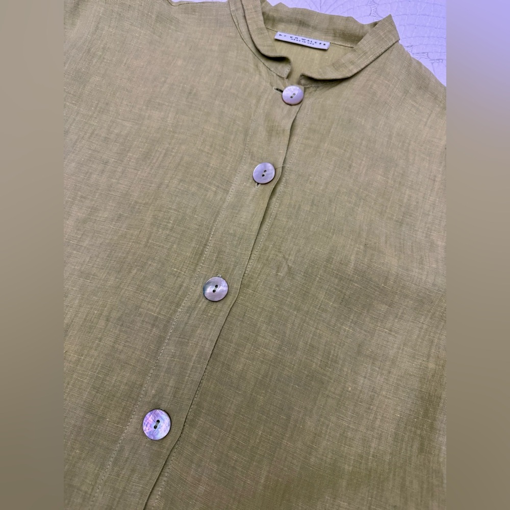 Light Green Bryn Walker Danuta Linen Jacket- Size S